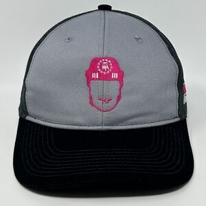 Spittin Chiclets Pink Whitney Trucker Hat Baseball Cap Barstool Sports Gray